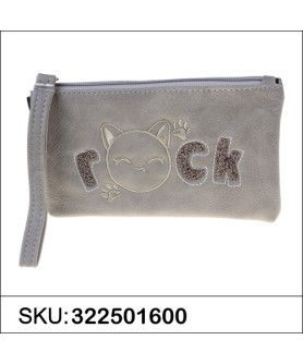 Rock Cat Change Purse