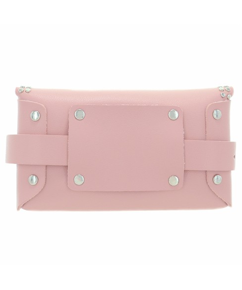 Studded Faux Leather Belt Bag