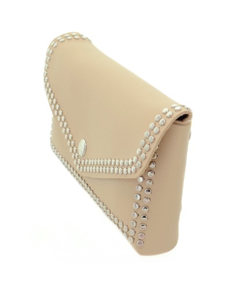 Studded Faux Leather Belt Bag