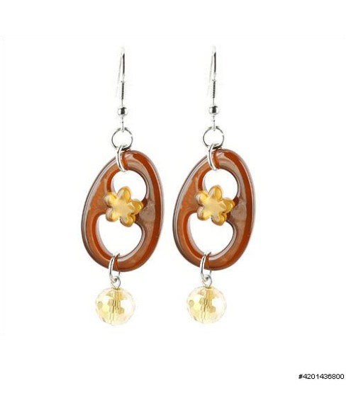 Earrings Brown