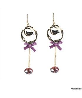 Earrings Purple