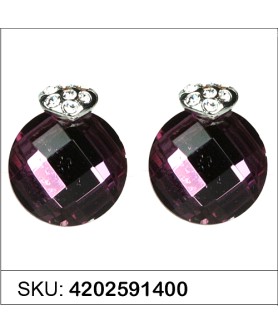 Earrings Purple