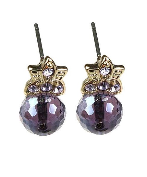 Earrings Purple 4202610401