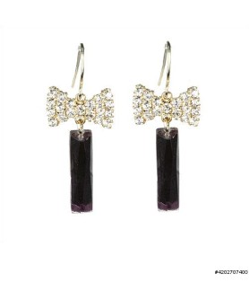 Earrings Purple