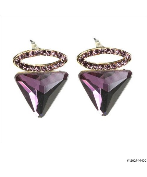 Earrings Purple