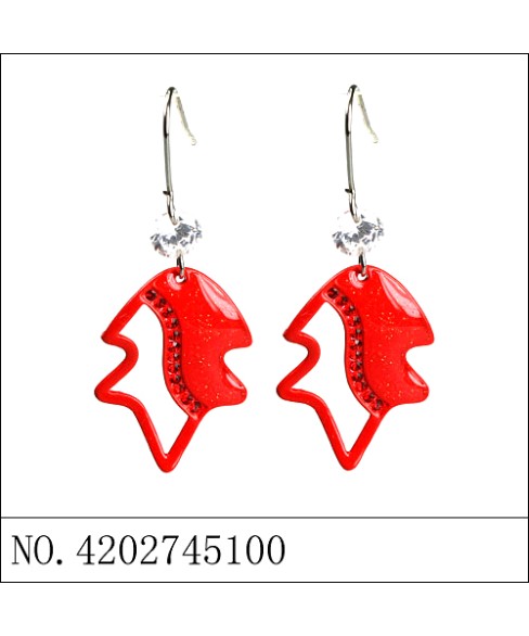 Earrings Red