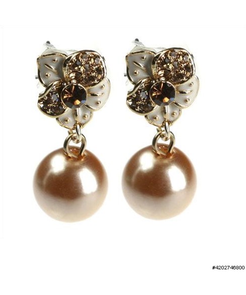 Earrings Brown