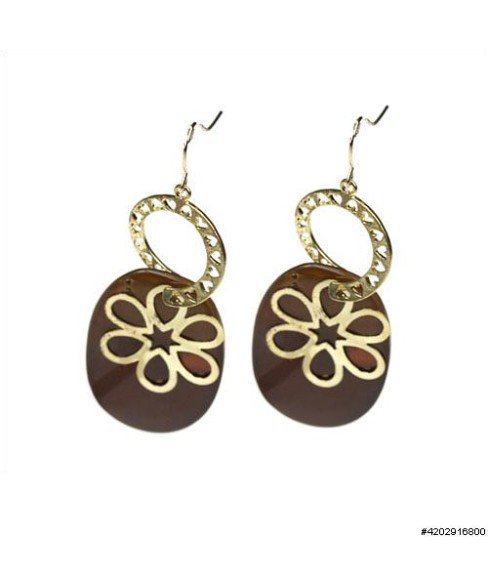 Earrings Brown