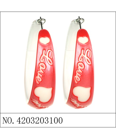 Earrings Red