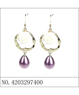 Earrings Purple