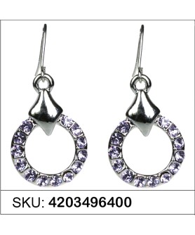 Earrings Purple