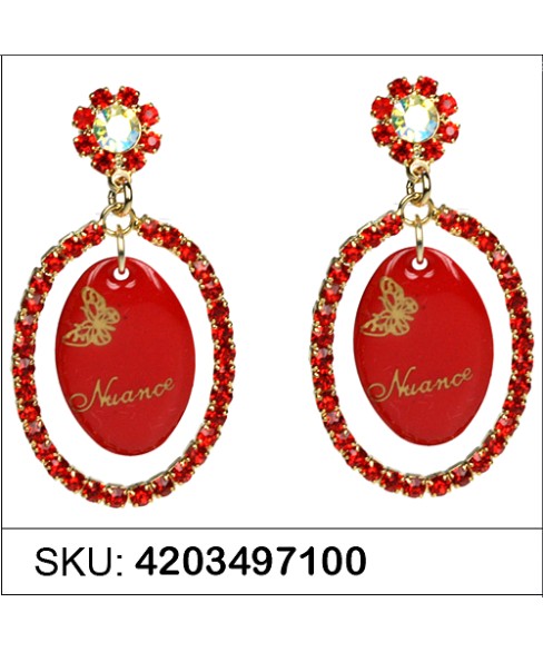 Earrings Red