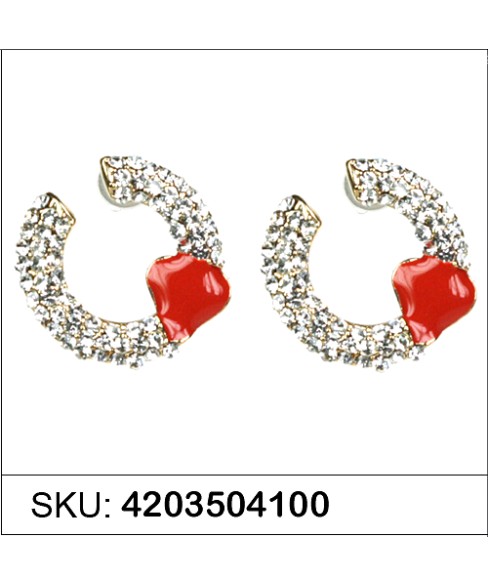 Earrings Red