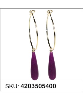 Earrings Purple