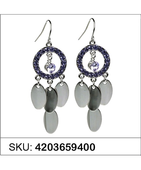 Earrings Purple