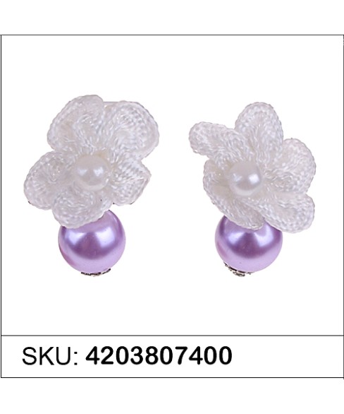 Earrings Purple