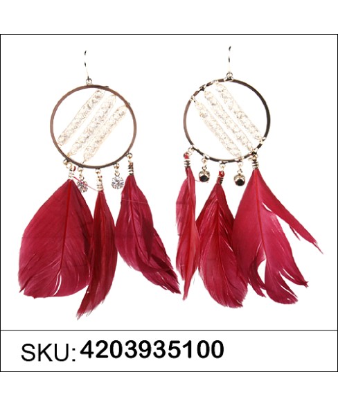 Earrings Red