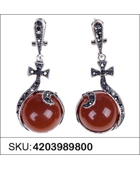 Earrings Brown