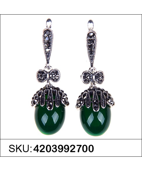 Earrings Green