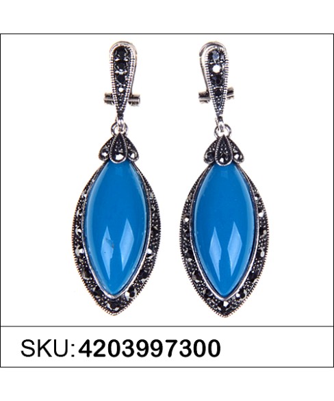 Earrings Blue