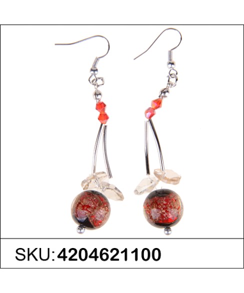 Earrings Red