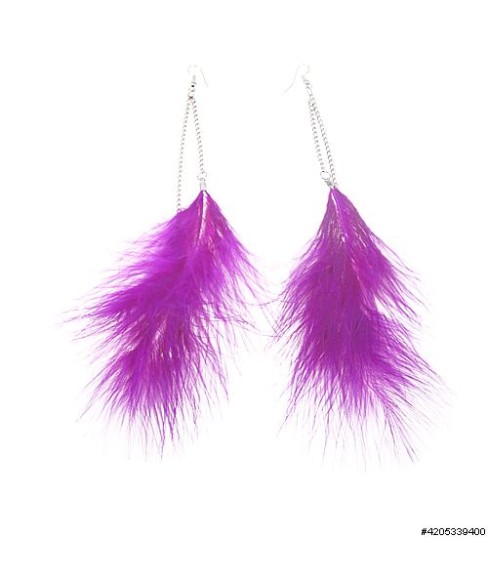 Earrings Purple