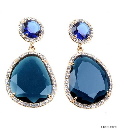 Earrings Blue