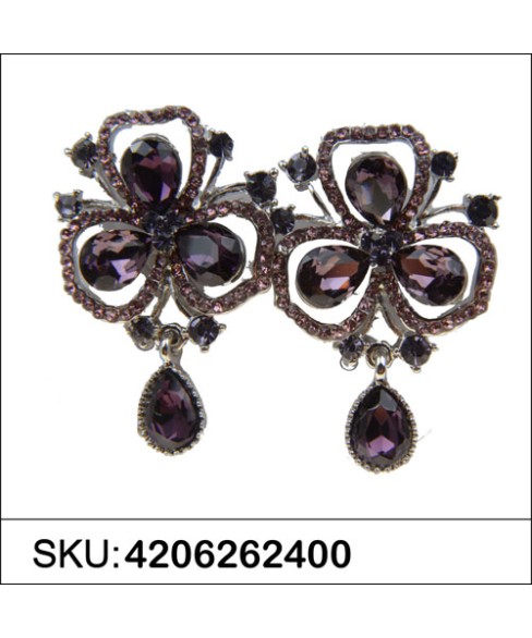 Earrings Purple