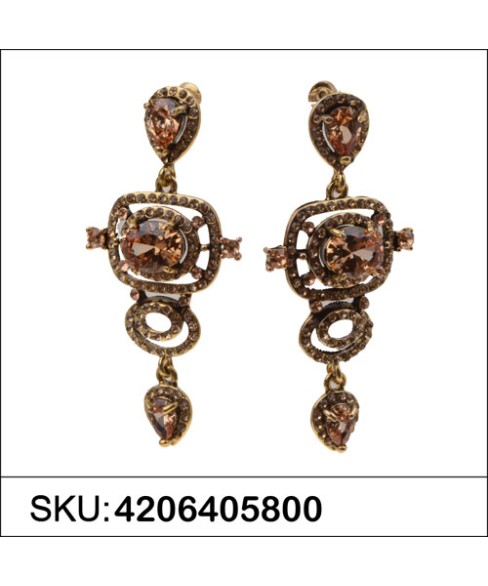 Earrings Brown