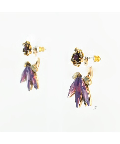 Earrings Purple