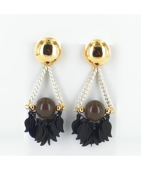 Earrings Brown