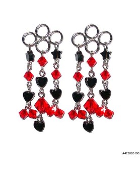 Earrings Red