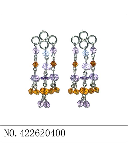 Earrings Purple