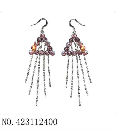 Earrings Purple