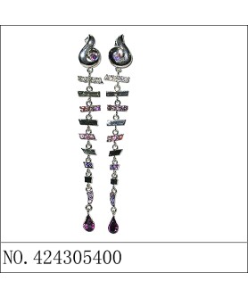 Earrings Purple