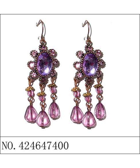 Earrings Purple