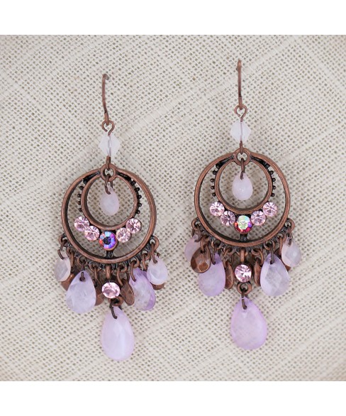 Earrings Purple