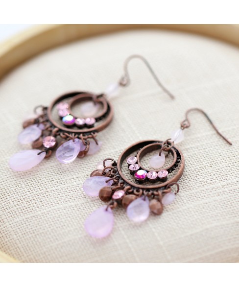 Earrings Purple