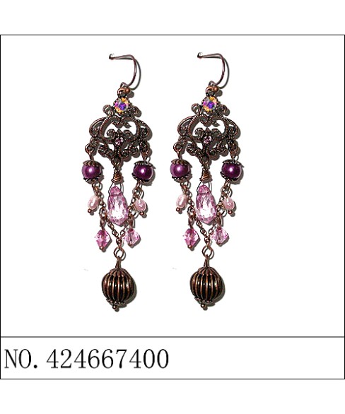 Earrings Purple