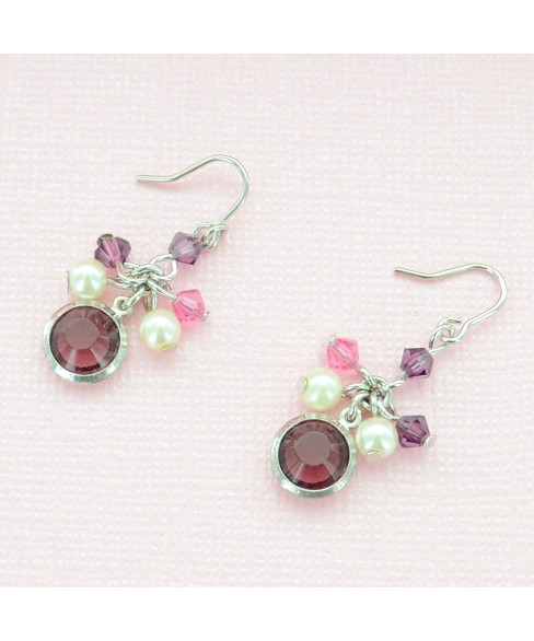 Earrings Purple