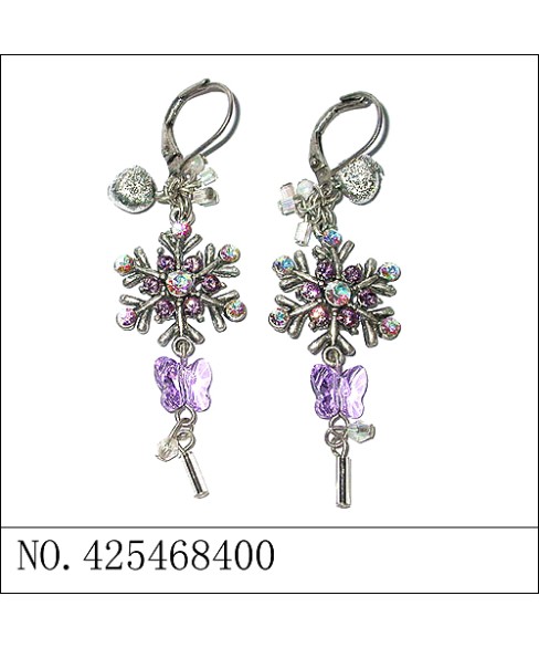 Earrings Purple