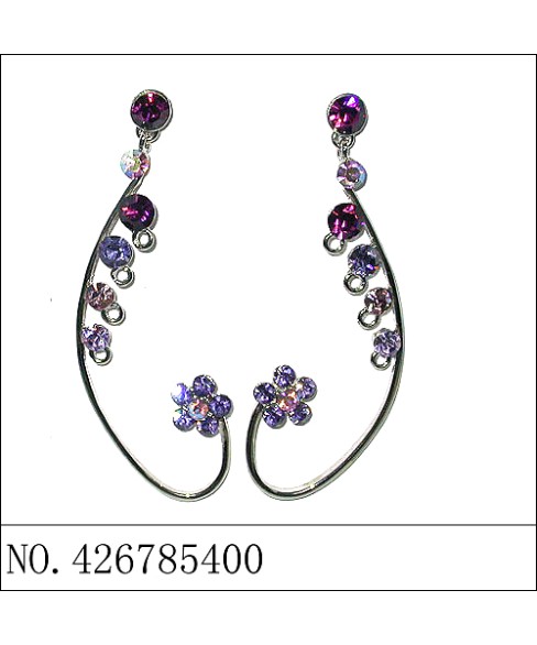 Earrings Purple