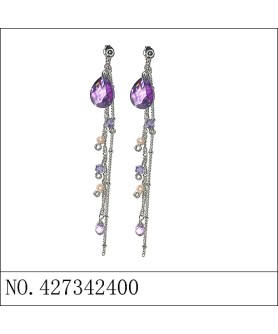 Earrings Purple