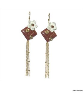 Earrings Brown