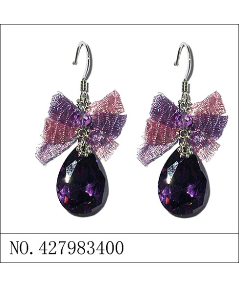 Earrings Purple