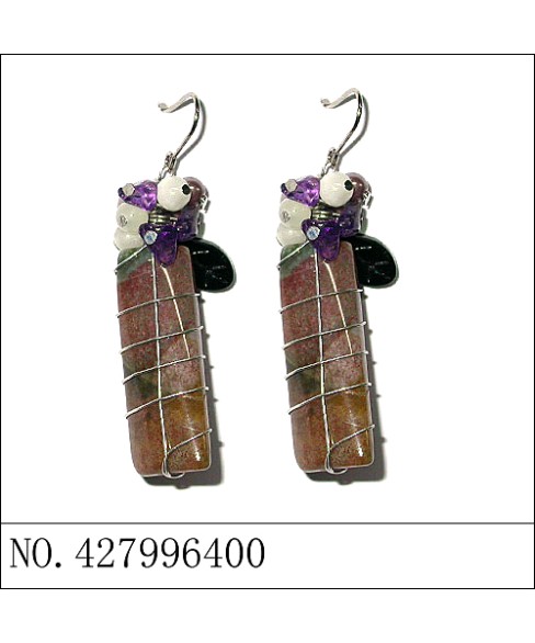 Earrings Purple