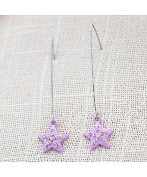 Earrings Purple