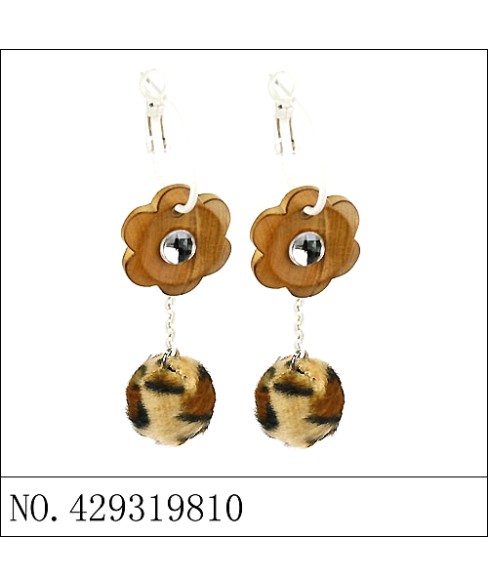 Earrings Brown