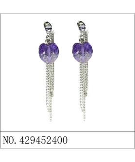 Earrings Purple