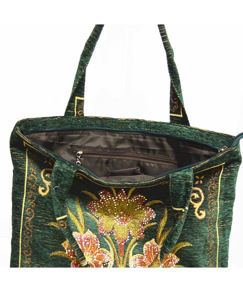 Mix Print Tapestry Convenience Tote